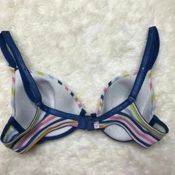 Victoria’s Secret Colourful Striped Cotton  Bra 34B - Picture 5 of 16